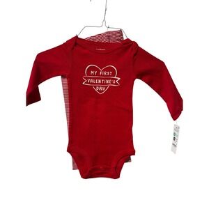 Child‎ of Mine Carter's Baby 12 Month Red Valentine's Day Heart Bodysuit Pants